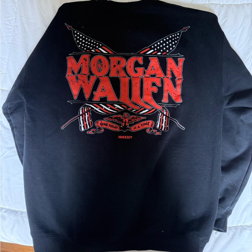 Morgan Wallen, One Night at a Time Tour Crewneck Sweatshirt Sz L